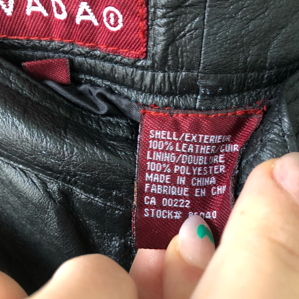 Vintage high waisted leather pants - Picture 5 of 6
